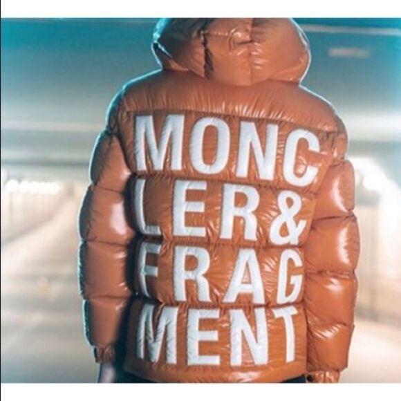 RARE Moncler x Fragment Orange Genius 7 Goose Down Puffer Coat NWT SZ 1 (Men S) - Picture 16 of 16